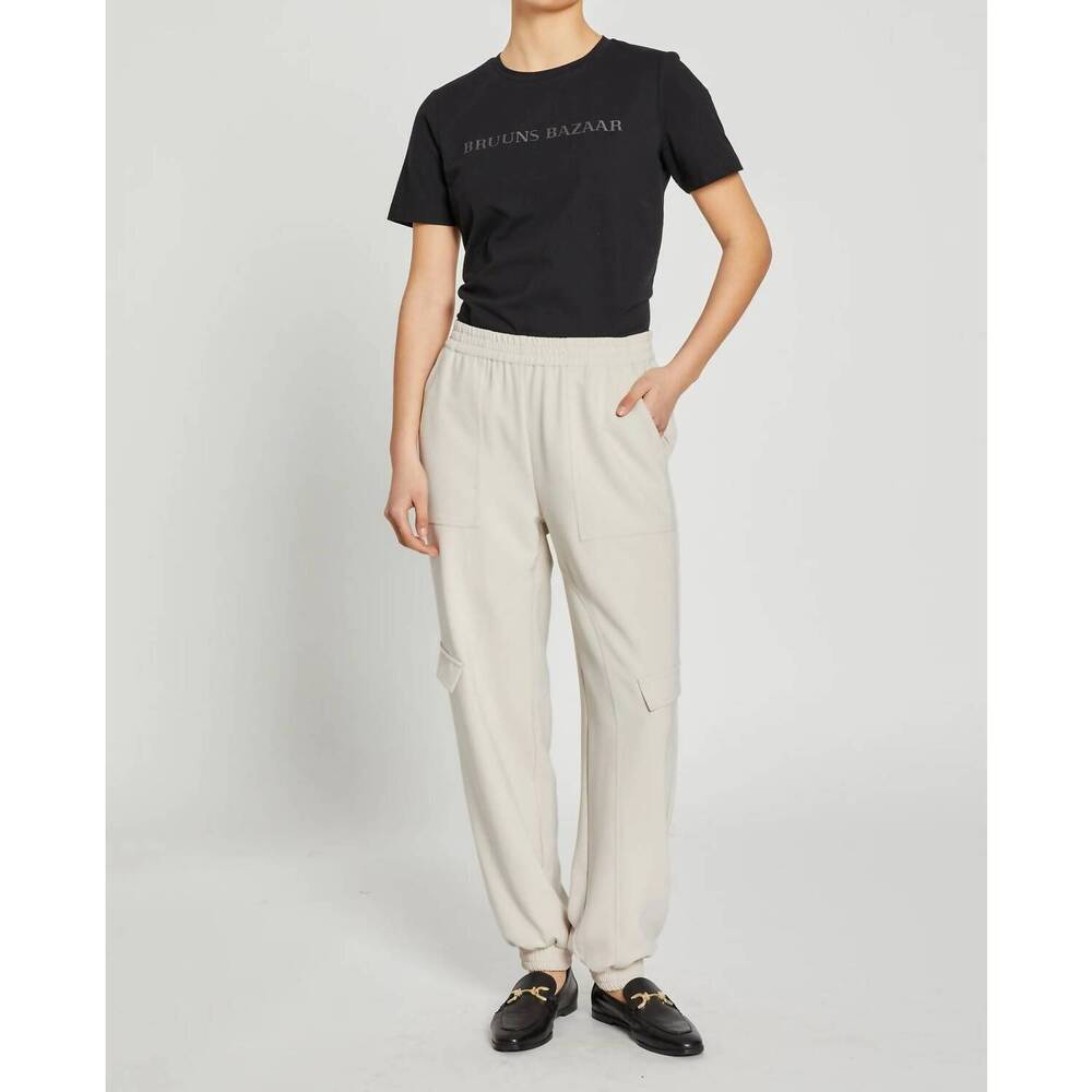 NEW BRUUNS BAZAAR brassica cilla pants in silver cloud